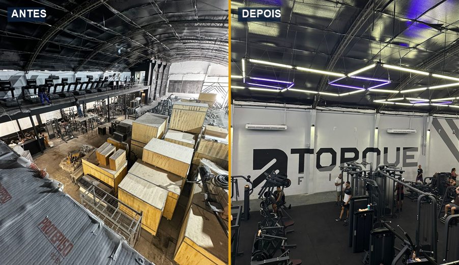 Academia Torque Fit - transformação de espaço comercial